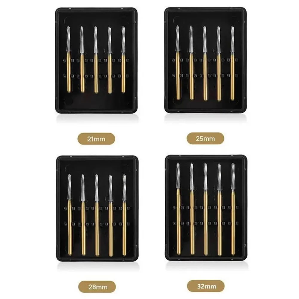 5Pcs/Box Dental Endodontic Carbide Burs FG Tungsten Carbide Bur Endo Z Cutter Drill 1.6mm For High Speed Handpiece Dentist Tool