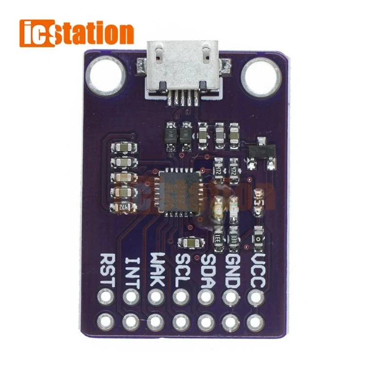 Placa de depuración CP2112, módulo de comunicación USB a SMBus I2C, Kit de evaluación MicroUSB 2112 2,0 para módulo de Sensor CCS811 para arduino