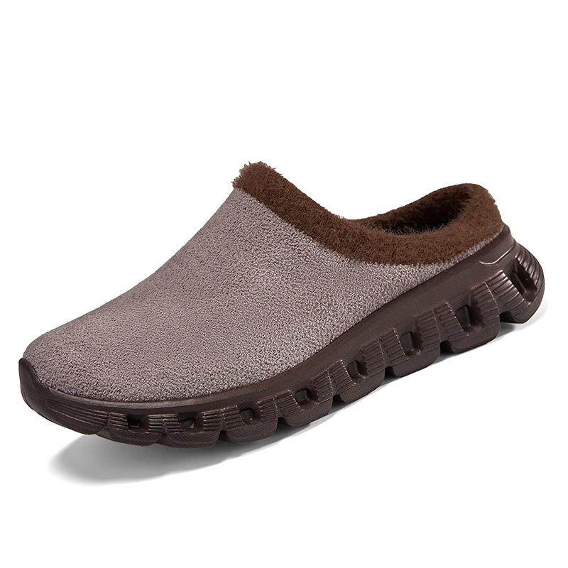 Winter Vrouwen Mannen Katoen Slippers Antislip Zachte Pluche Warme Slippers Outdoor Indoor Home Schoenen Slaapkamer Warme Schoenen Big size 35-48