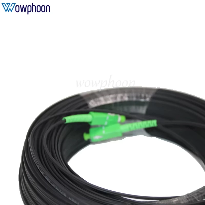 Singlemode Fiber Optic Patch Cord 3 Steel Wire 1 Fiber Core Simplex FTTH SC APC Outdoor Communication Network Equipment view 5