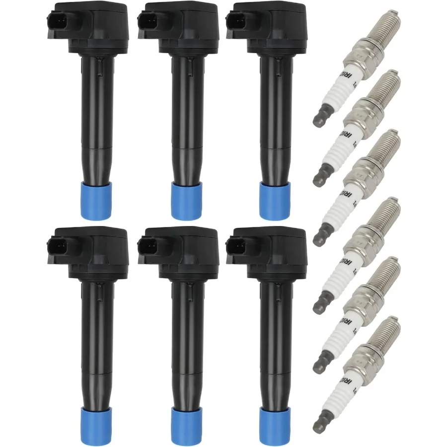

ECCPP 6 Ignition Coils with 6 Iridium Spark Plugs UF624 Coils Packs for Honda Pilot 2009-2015 Ridgeline 2009-2014 Acura RDX 201
