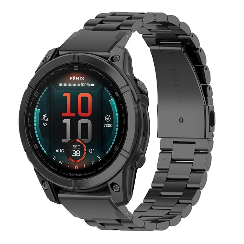 

Металлический ремешок для часов Garmin Fenix E 47 мм из нержавеющей стали для Garmin Epix Pro 47 мм Quick Fit Band garmin fenix7 6 5 Браслет