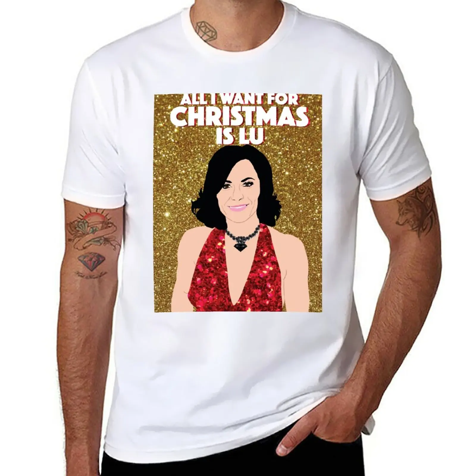 

New COUNTESS LUANN DELESSEPS|All I Want For Christmas Is Lu|RHONY (Real Housewives of New York)|Christmas T-Shirt