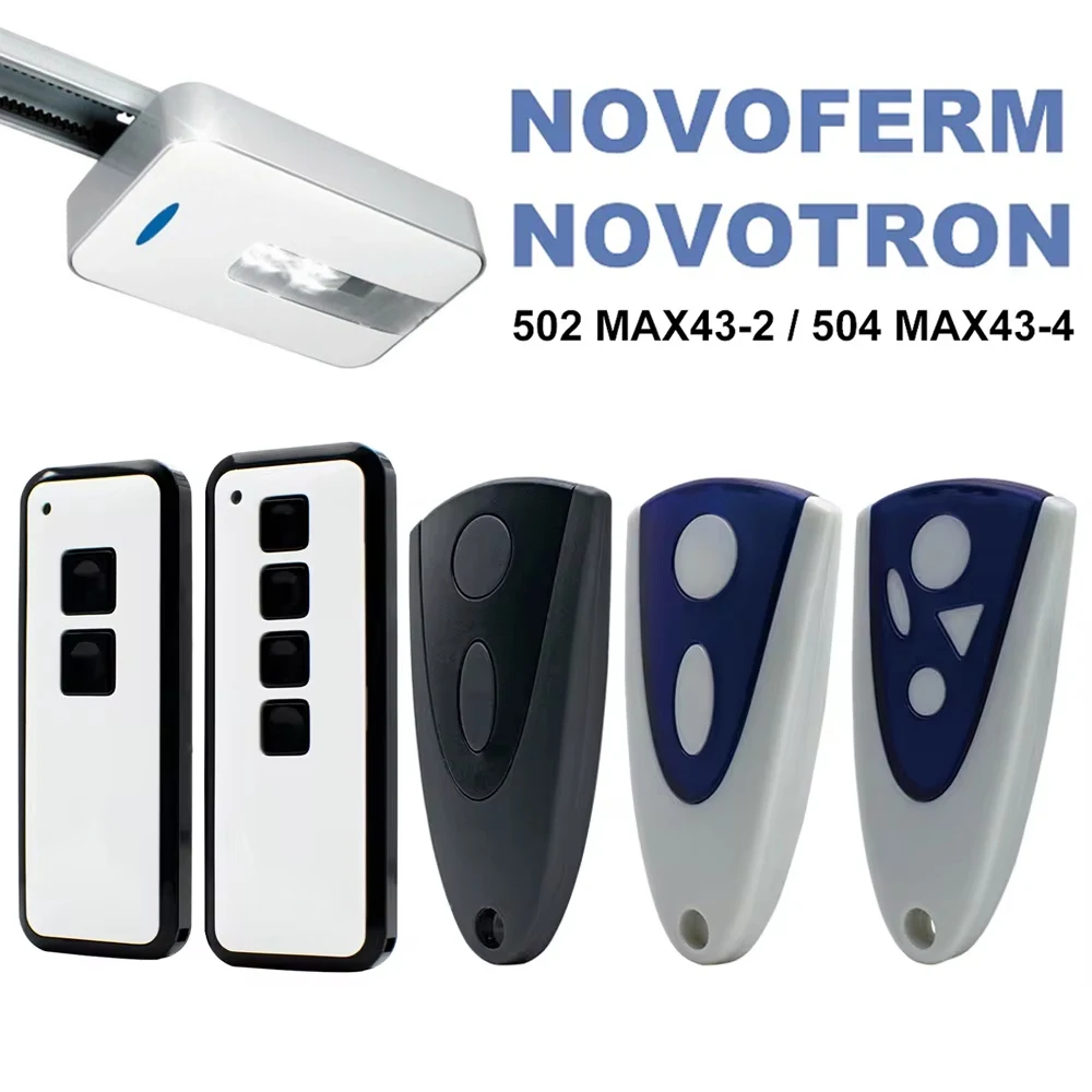 NEW NOVOFERM NOVOTRON 502 MAX43-2 504 MAX43-4 433.92mhz Garage Remote Control NOVOFERM MNHS433-02 MNHS433-04 MINI-NOVOTRON 522