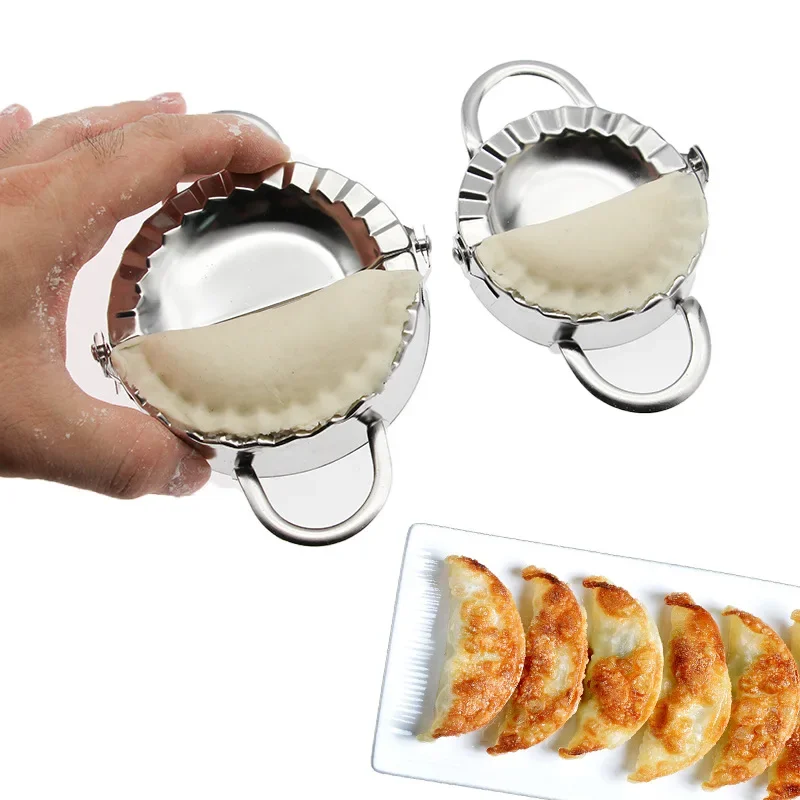 

Stainless Steel Dumplings Tool Dumpling Mold Household Manual Press Kitchen Pastry Baking Dumpling Maker Accessories Pizza peel