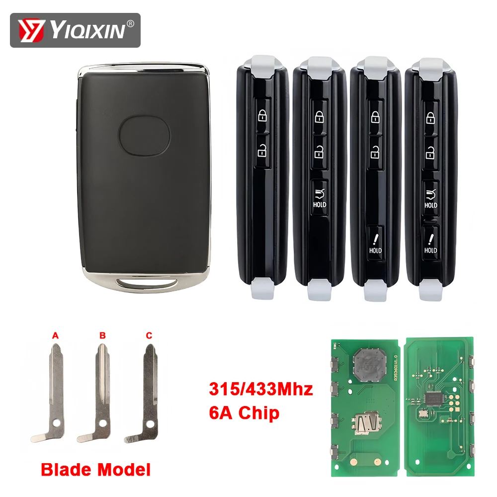 

Remote Car Key For Mazda 3 6 MX-5 MIATA CX-30 CX-9 CX-4 CX-5 CX-3 CX50 CX90 Axela CX-8 2019-2023 Smart Card 315/433Mhz 6A Chip