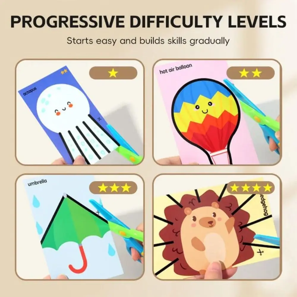 

Safety Children Paper Cuttings Kits Development with Tool Art Craft Scrapbooking Training Paper Craft Supplies