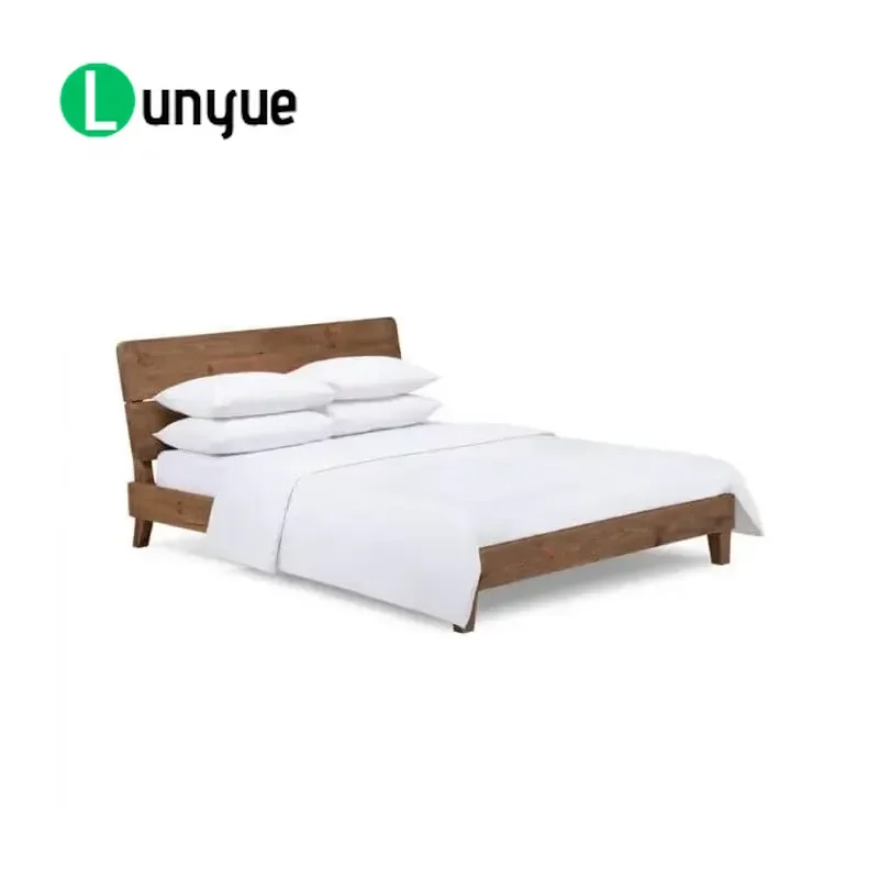Custom Fancy Design Wooden Bed Frame for 1.8m Mattress Solid Wood Furniture Bedroom Home Decor Durable Sturdy Support