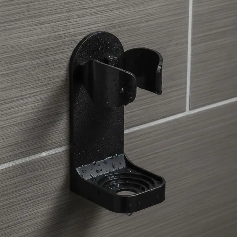 Self Adhesive Punch-Free Bathroom Razor Holder Wall Mounted Durable Shaver Toothbrush Storage Rack for Shower Room