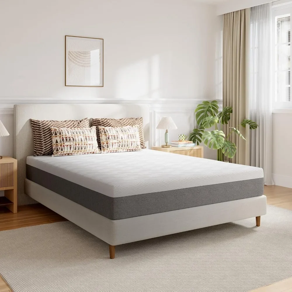

8 Inch Twin Size Mattress, Gel Twin Memory Foam Mattress in a Box for Pressure Relief & Body Support & Cooling Sensation