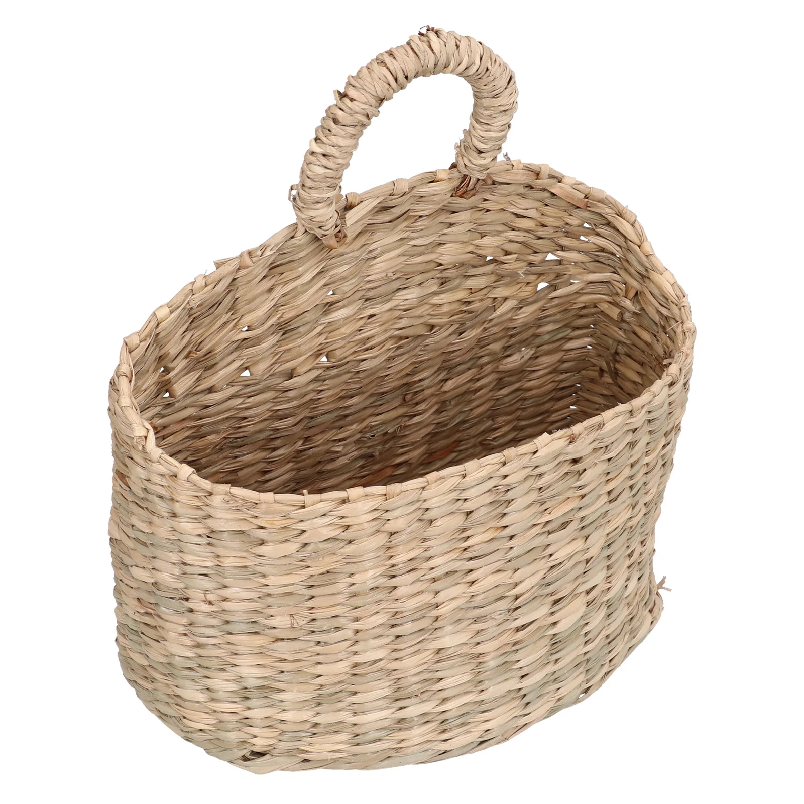 

Hanging Basket Seagrass Woven Wall Hanging Storage Basket Organizer for Home Garden Decoration Wall Hanging Baskets Organizer
