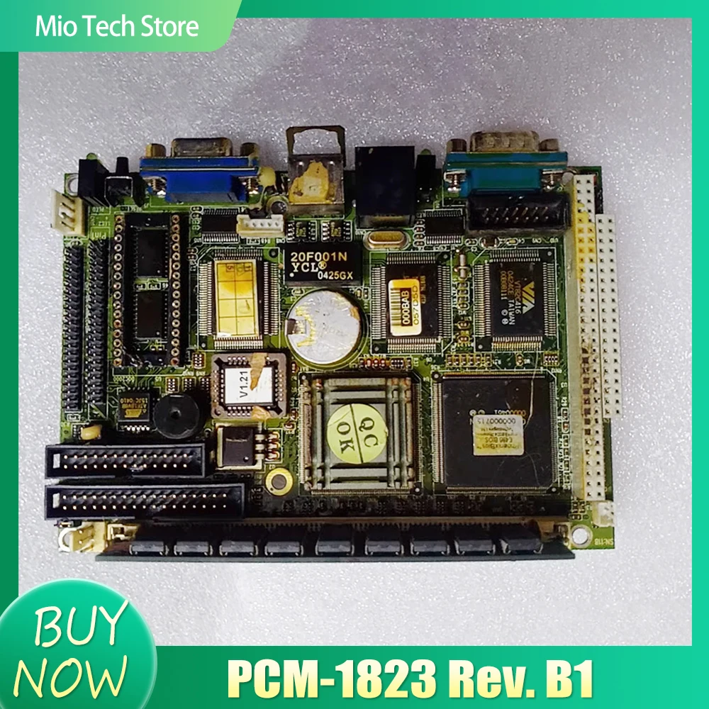 منفذ شبكة واحدة 3.5 بوصة جزءا لا يتجزأ من اللوحة الأم للكمبيوتر التحكم الصناعي PC104 PCM-1823 Rev. ب1