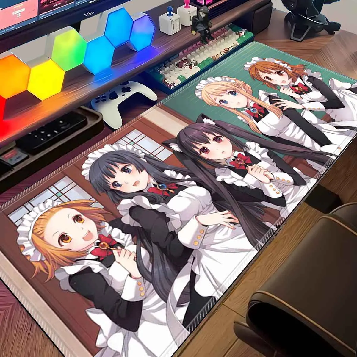 

Overwatched K_K-ON! Mouse Pad Sexy Anime Akiyama Mio Yui Ritsu Tainaka Large Mousepad Pad Non-Slip Keyboard Mouse Mat XXL