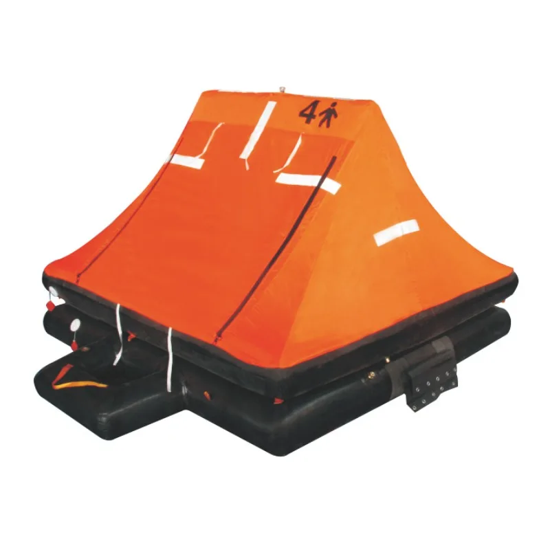 

Yacht throw inflatable life raft