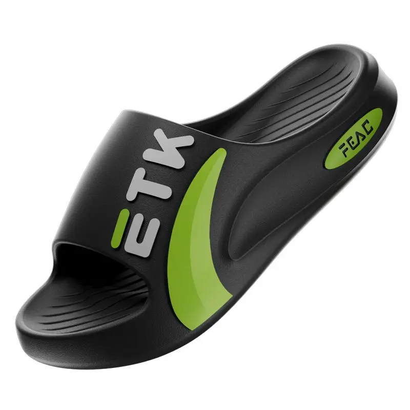 Men's Spor Thi-Heeled Slippers Summer Anti-Odor Indoor Outdoor Beach Batoom Anti-Slip Home Comfortable EVA Slip-On Slip...
