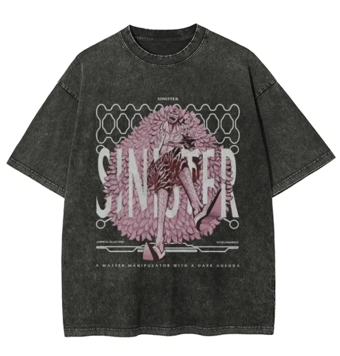 

ONE PIECE cotton T-shirt men's cartoon graphic loose version breathable summer essential 2025