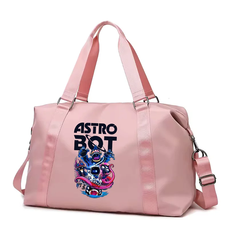 Astro Bot, bolso de diseñador para adultos, bolsas de viaje, deporte, gimnasio, almacenamiento de baile, equipaje de entrenamiento, bolsa de viaje impermeable, regalo de cumpleaños