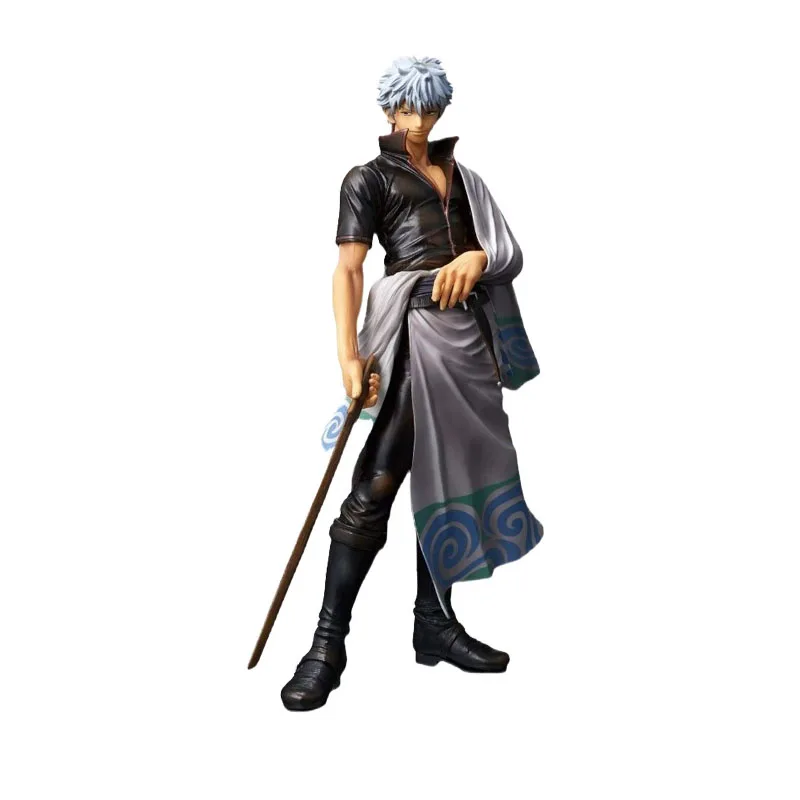 In Stock Bandai Original Anime GINTAMA Sakata Gintoki Hijikata Toushirou Takasugi Shinsuke Action Figure Model Children's Gifts