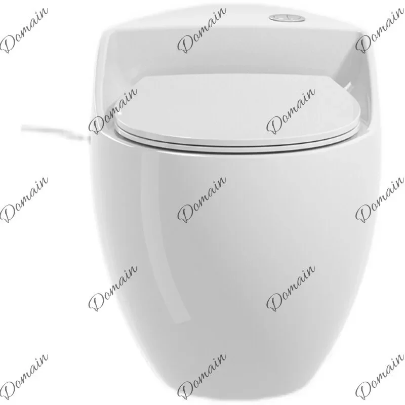 LZ New Creative Egg Toilet Compact Household Flushing Toilet for Small Bathroom Space Saving U