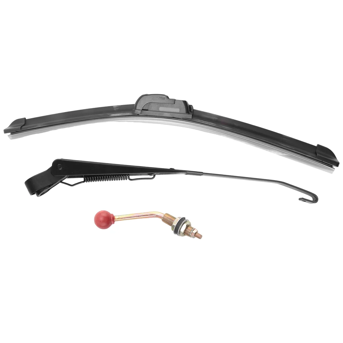 350X400MM Manual UTV Windshield Wiper 15.7 Inch Wiper Kit for Polaris Ranger RZR 800 900 1000 Can Am Kawasaki Honda