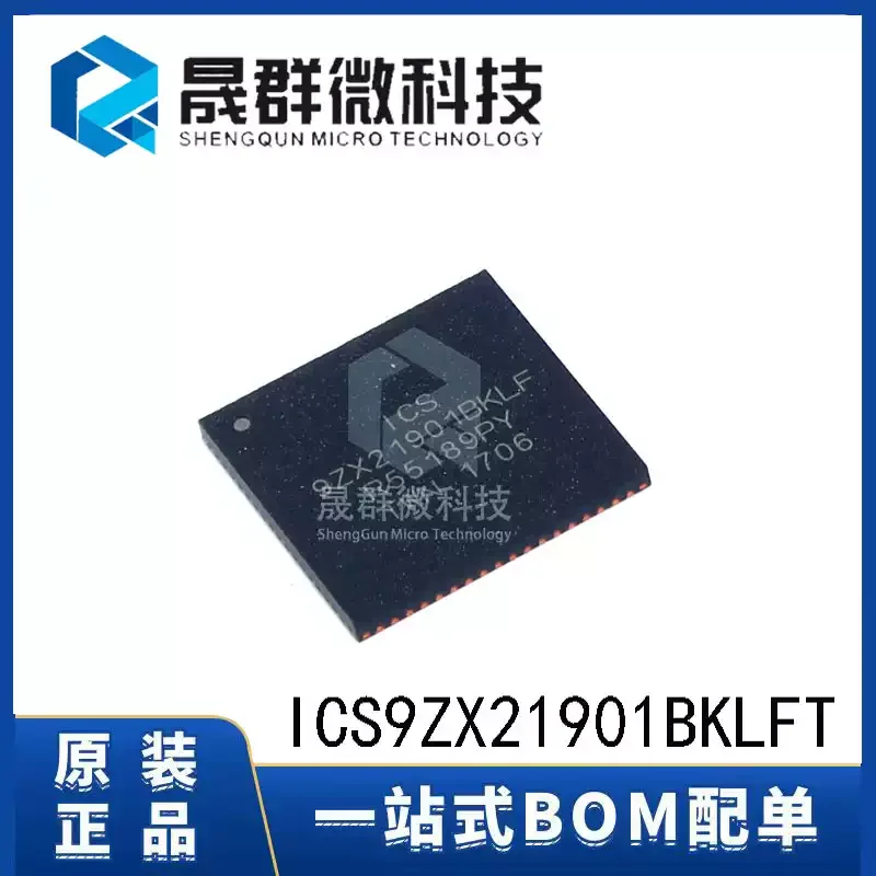 3-10 pieces of brand new original ICS9ZX21901BKLF 9ZX21901BKLF QFN-72 clock/timer chip IC