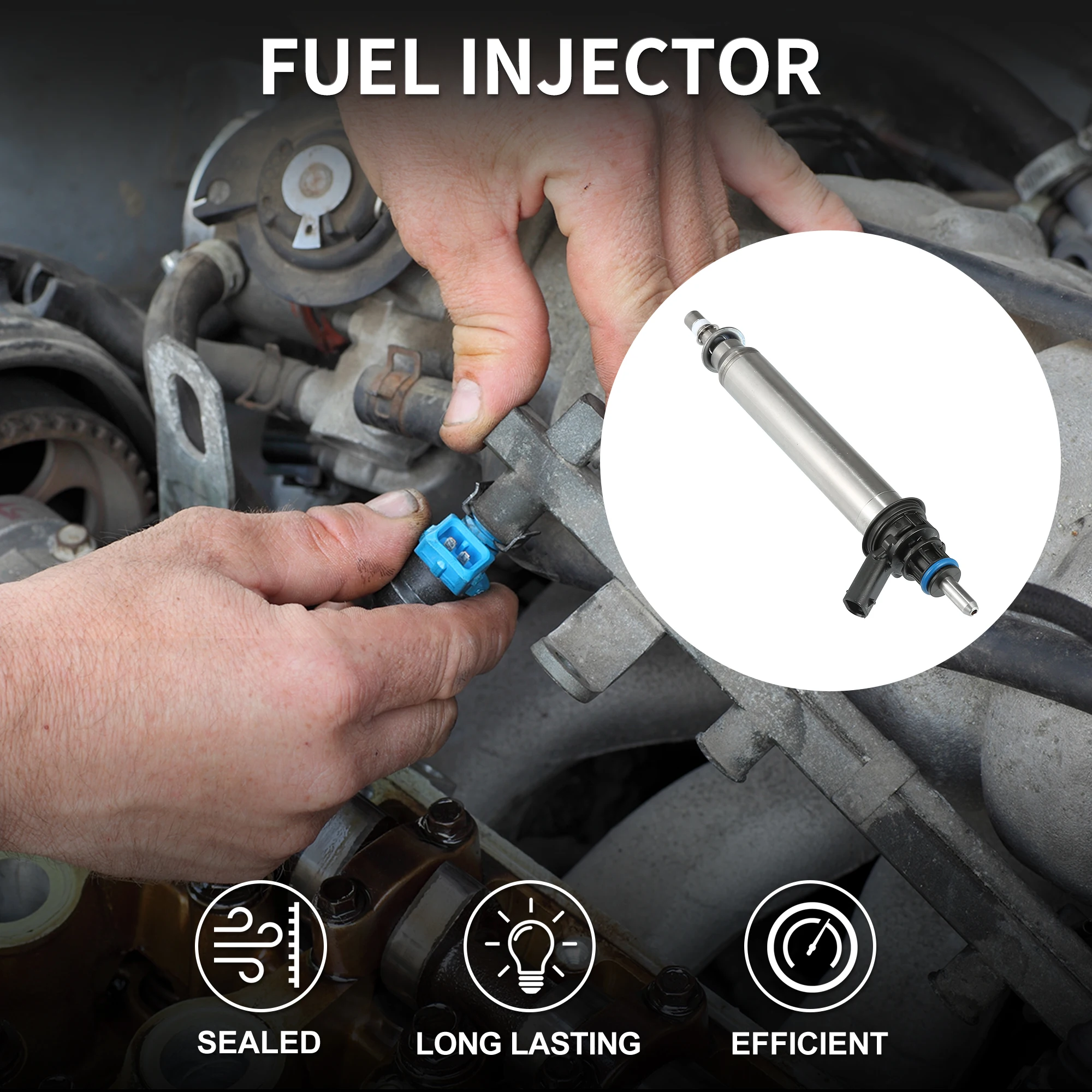 

Топливная форсунка UXCELL No A2780700687 для Mercedes-Benz C300 2014-2021 2.0L, черная, 4 шт.