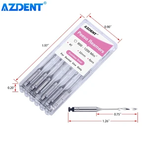 AZDNTE DENTAL ENDODONTIC GATS GLIDden Peeso Reamers Rotary Folder Supports 32mm/25mm Usage of the motor stainless steel files 10 Main Sales Rotary Lima - №9