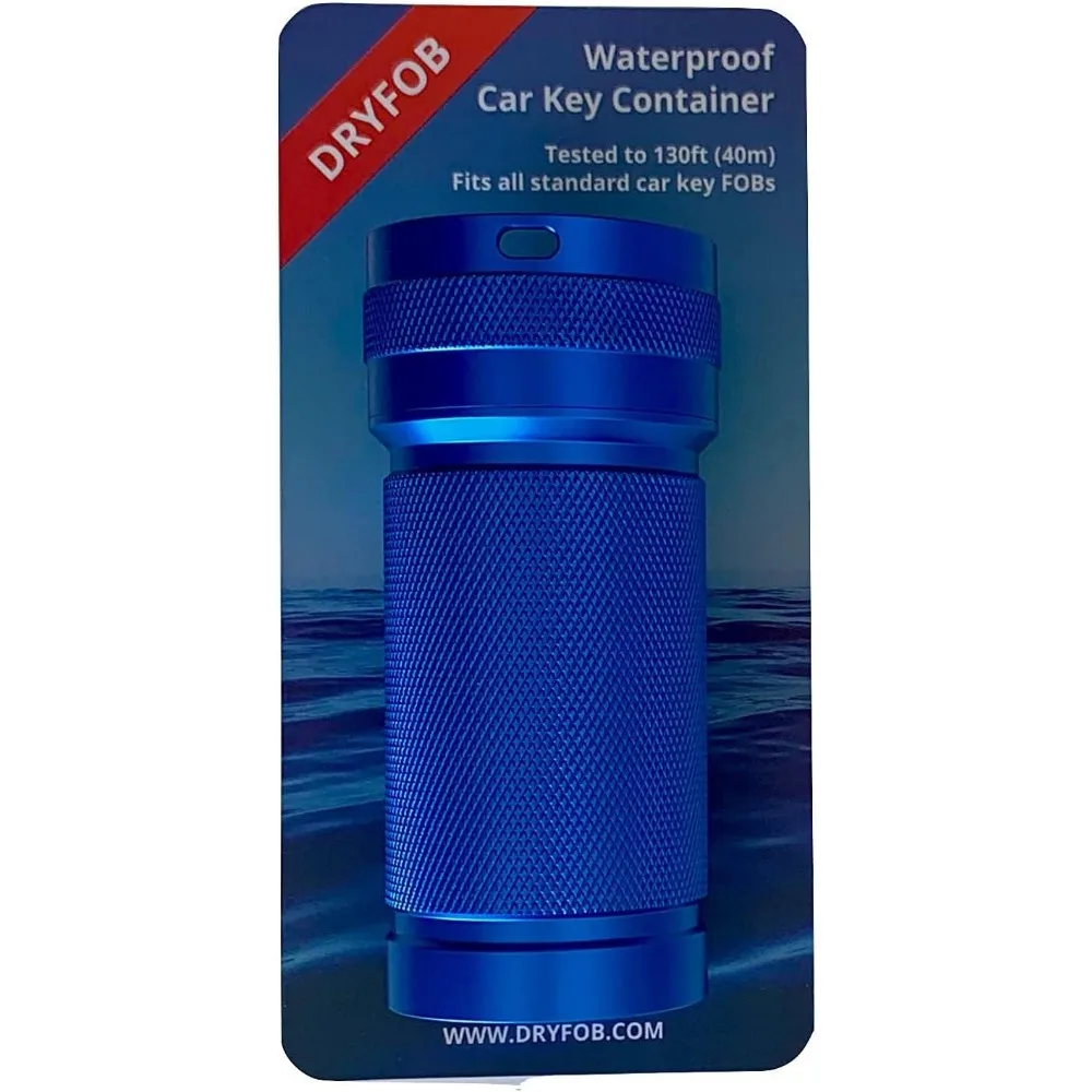 

Waterproof Container for Keys and Safety Devices Diving Watersports Aluminum 1200ft Rated