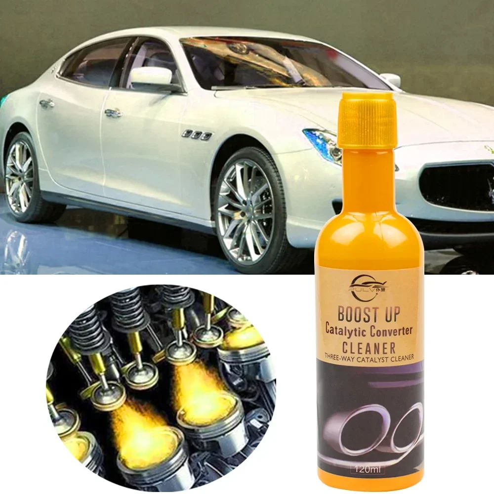 120ML Car Vehicle Engine Catalytic Converter Cleaner Multipurpose Deep Cleaning Booster Cleaner Catalytic Convertor Care Agent