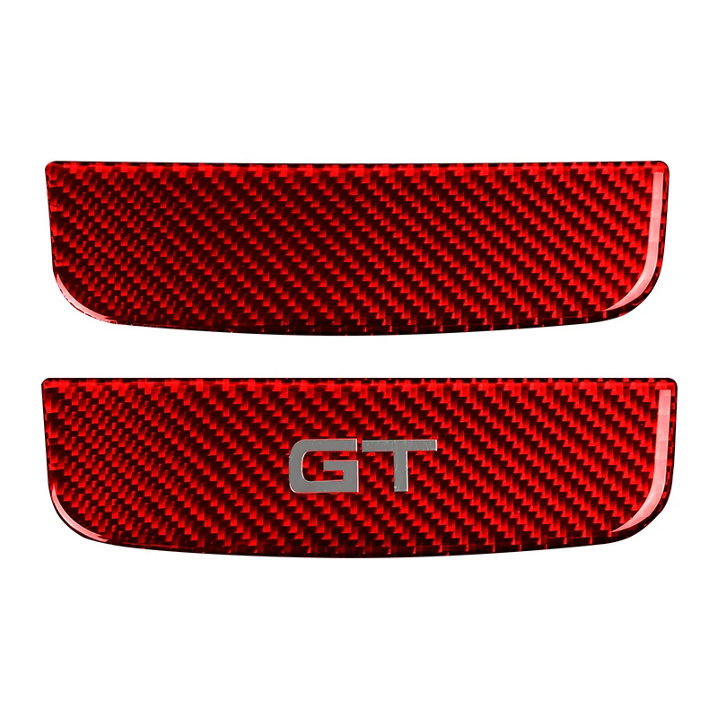 For Ford Mustang GT 2015-2021 Accessories Carbon Fiber Style Interior Car Storage Box Trim Cover Trim Sticker Decal Decoration