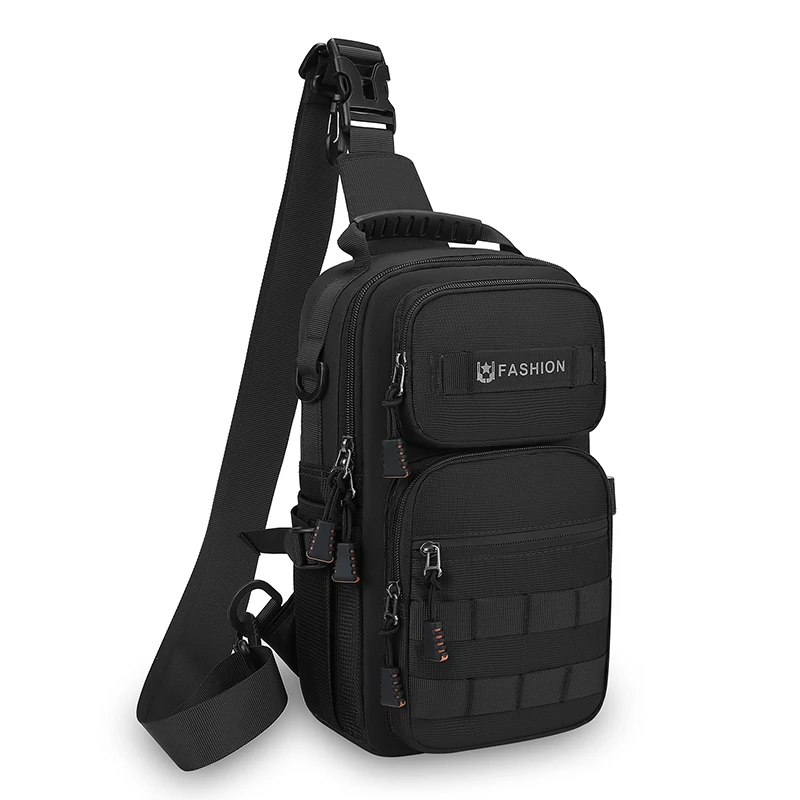 

Tactical Men Chest Bag Multifunctional Molle Backpack Simple Single Shoulder Bags Outdoor Climbing Hiking Waist Bag Rig Pouch