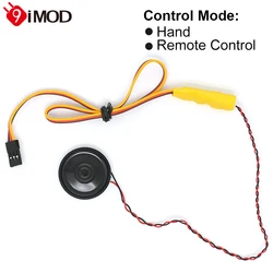 9IMOD RC Speaker Horn Simulation Police Car Siren Alarm Sound for 1/10 1/8 RC Crawler TRX4 TRX6 1/14 RC Truck SCANIA ACTROS