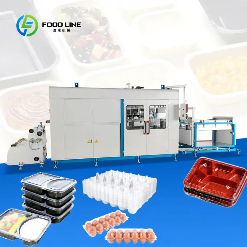 Customized Automatic PET Sheet Box Cup Thermoform Machine Disposable Plastic Cup Lunch Box Automatic Plastic Tray Making Machine