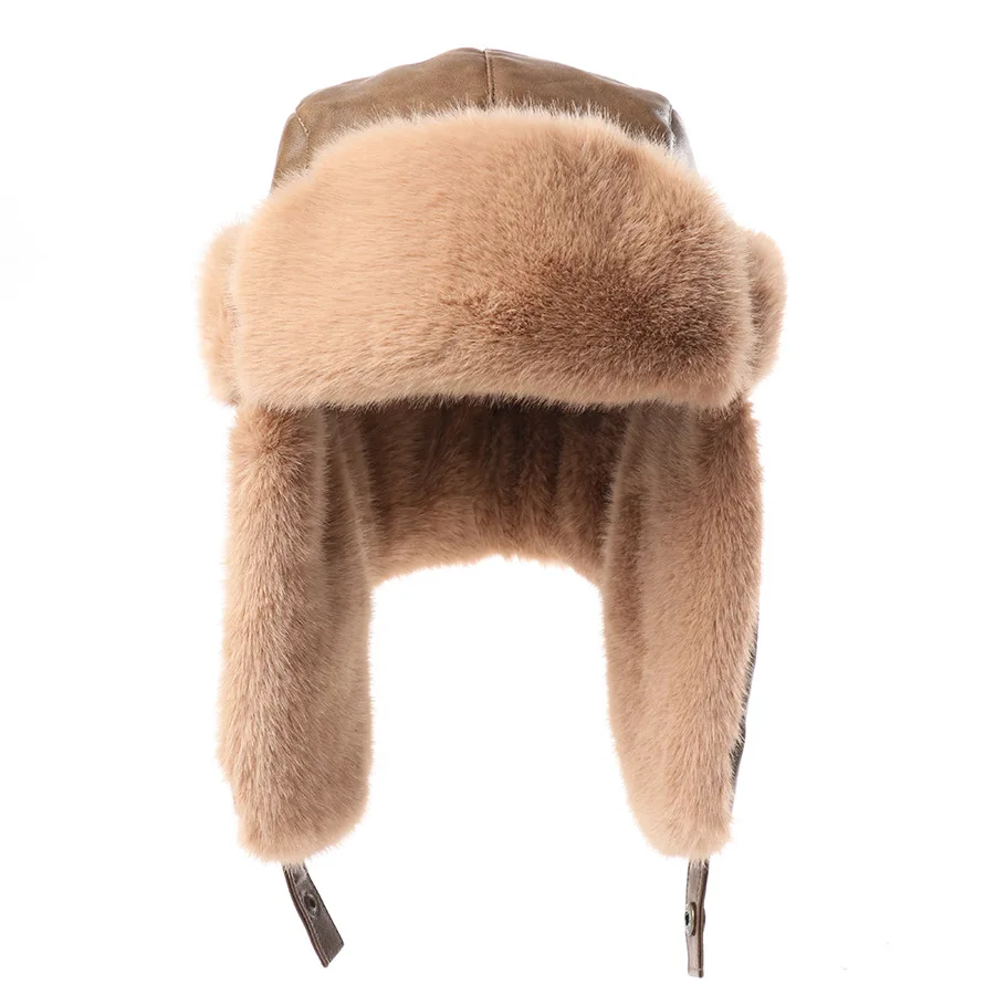 Winter Trapper Hat for Men Women Thick Warm Earflap Ski Hat Outdoor Windproof Cycling Cold Protection Cap