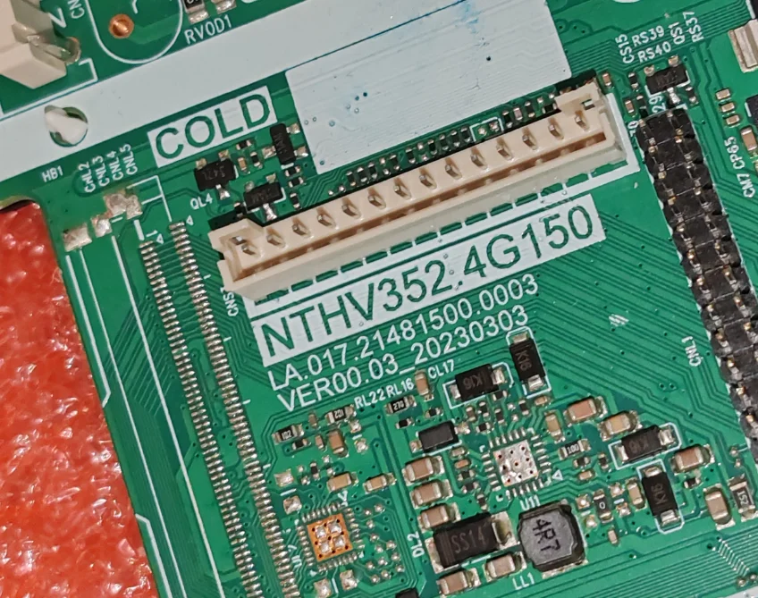NTHV352.4G150 LA.017. 21481500 .0003 اللوحة الأم للتلفزيون ثلاثة في واحد، تم اختبارها جيدًا، صورة مادية