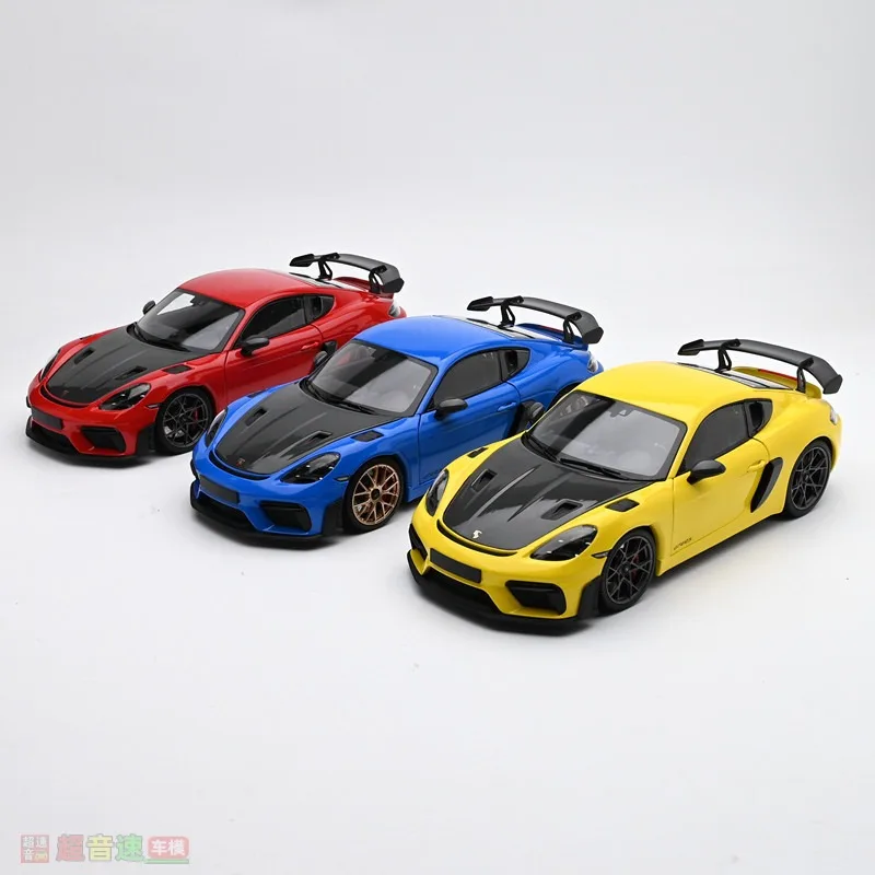 Diecast Minichamps 1:18 Scale Porsche 718 GT4 RS Cayman Alloy Car Model