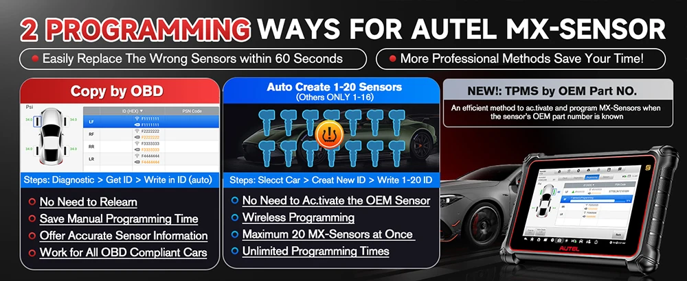 Autel MaxiCOM MK900-TS MK900TS Diagnosescanner Vollständiges TPMS Wireless Auto Scan Tool DoIP CAN FD Upgrade von MK808S TS MX900TS – Detail 6