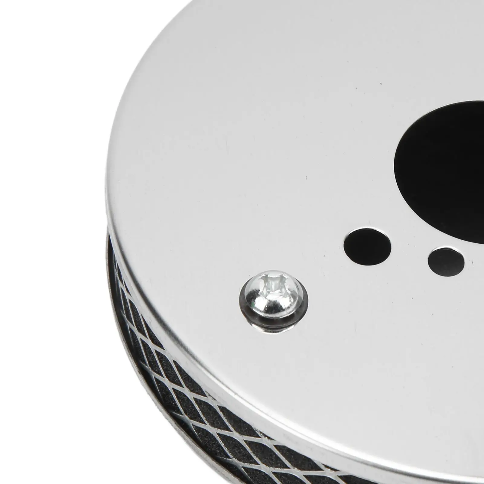 منقي هواء كروم 14 × 3 سم فلتر هواء عالي التدفق سطح أزرق بديل لمكربن su HS2 11⁄4 بوصة للإصلاح #6