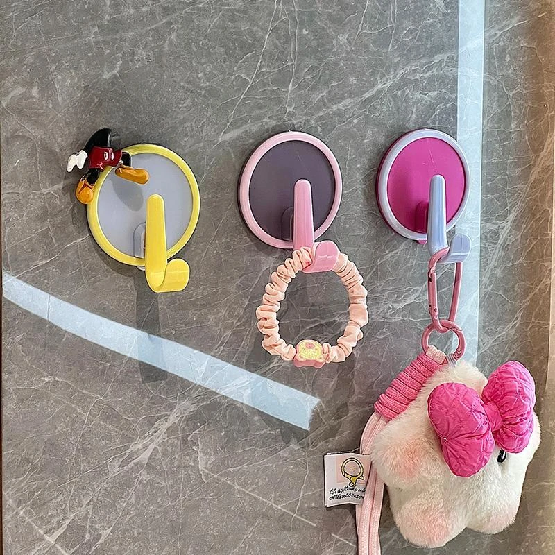 

Dopamine Hooks No Punching Required Strong Adhesive Wall Mounted No Trace Six Hook Hangers Kitchen Bathroom Accessories
