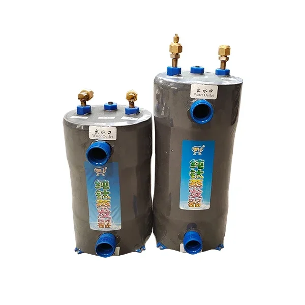 High Heat Transfer Freon Cooling Screwed Titanium Coil Heat Exchanger Swimming Pool Heat Pump