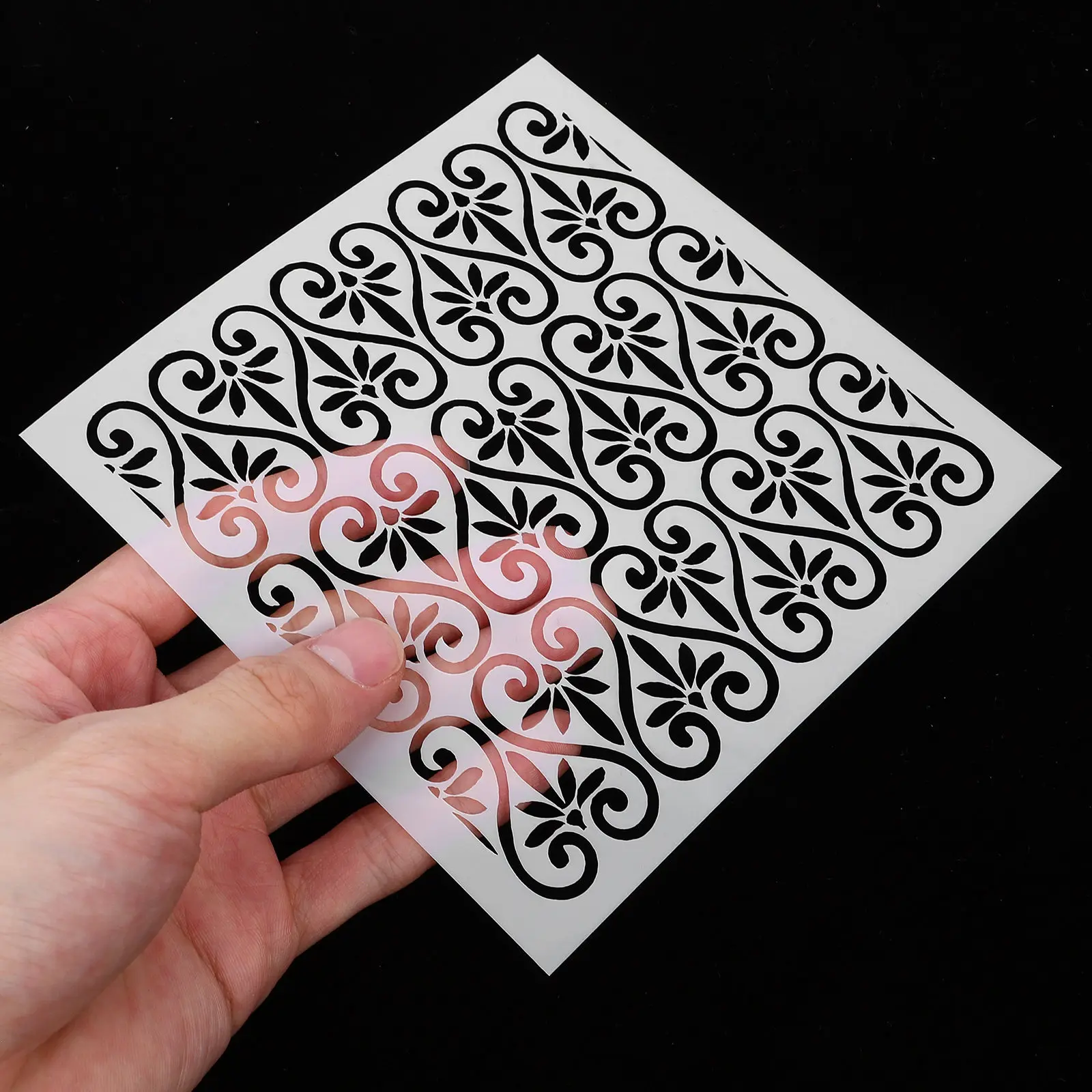 

9Pcs Geometric Drawing Stencils Lightweight Portable Reusable Pet Templates for Art Projects Scrapbooking Gift Making Pattern