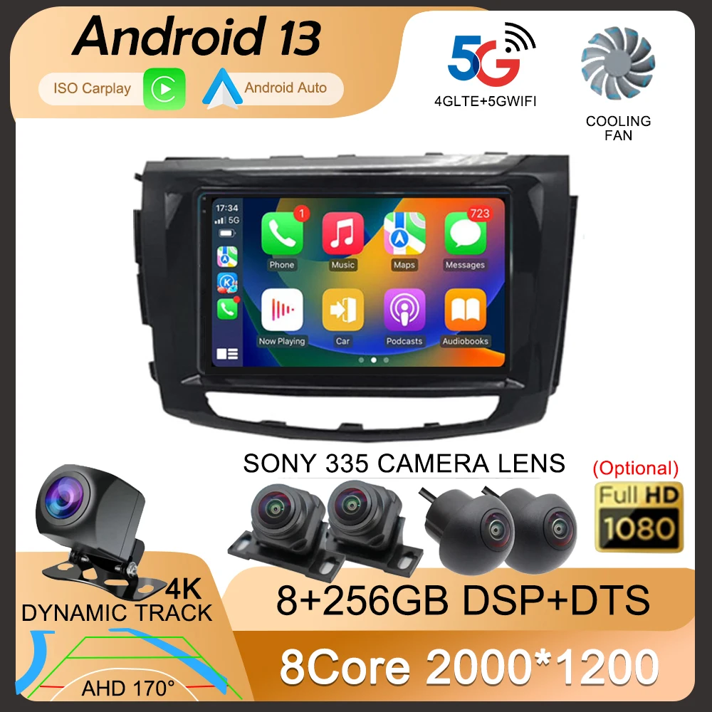 

Android 13 For Great Wall GWM STEED Greatwall Wingle 6 Car Radio Navigation GPS Android Auto Stereo Wifi 5G No 2din DVD