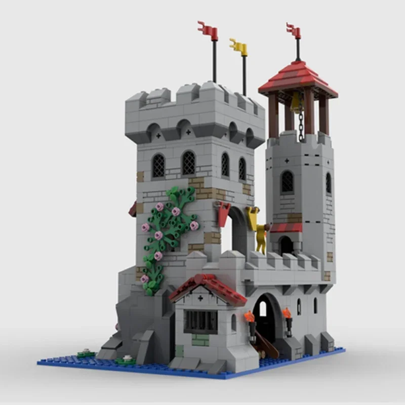 كتل بناء MOC-Castle للأطفال ، طوب تجميع ذاتي الصنع ، هدايا العيد ، نموذج القلعة ، العطلة ، البؤرة الاستيطانية ، التقنية ، Moc