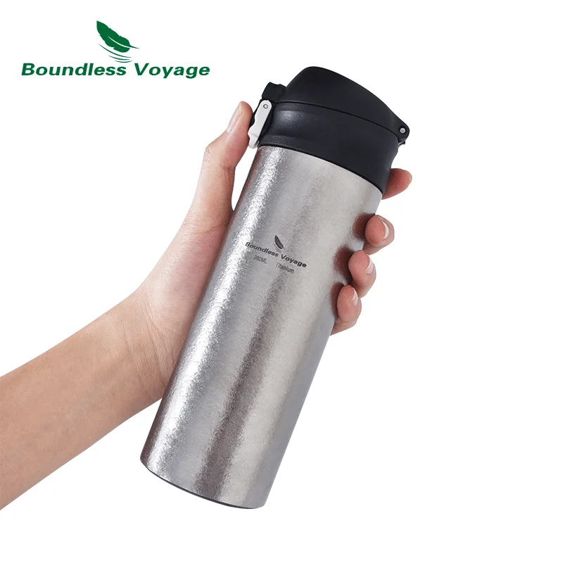 Boundless Voyage Titanium Thermos Fles Vacuüm Warm Koud Houden Pot Reizen Lekvrije Koffie Thee Water Cup Dubbelwandige Fles