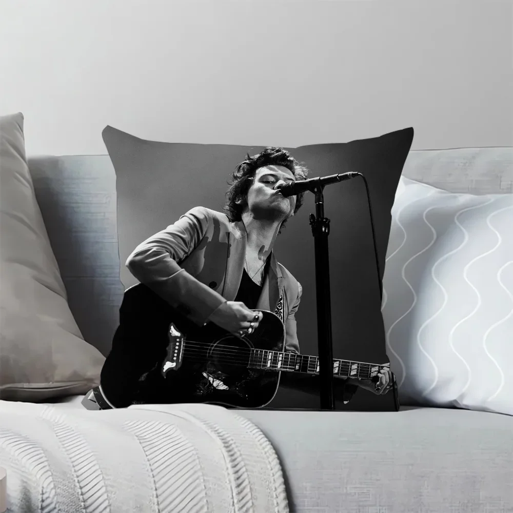 Pillowcase 45*45 H-Harry Styles Chair Cushion Cover 45x45cm Ornamental Pillows for Living Room Decorative Pillowcases 40x40