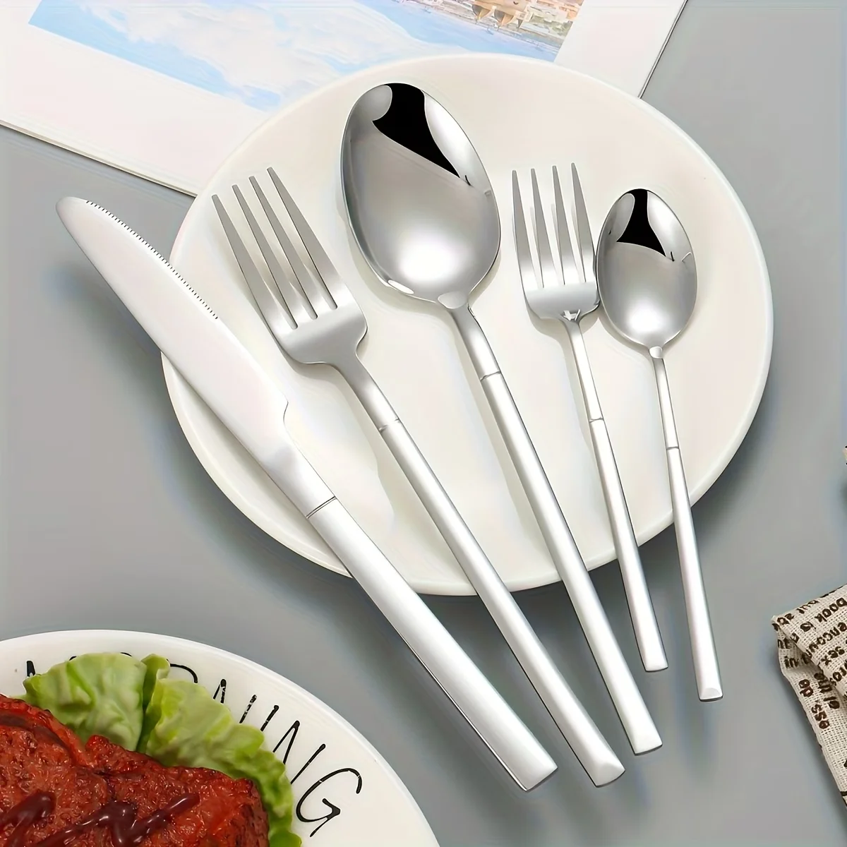 40-Piece Stainless Steel Cutlery Set 4