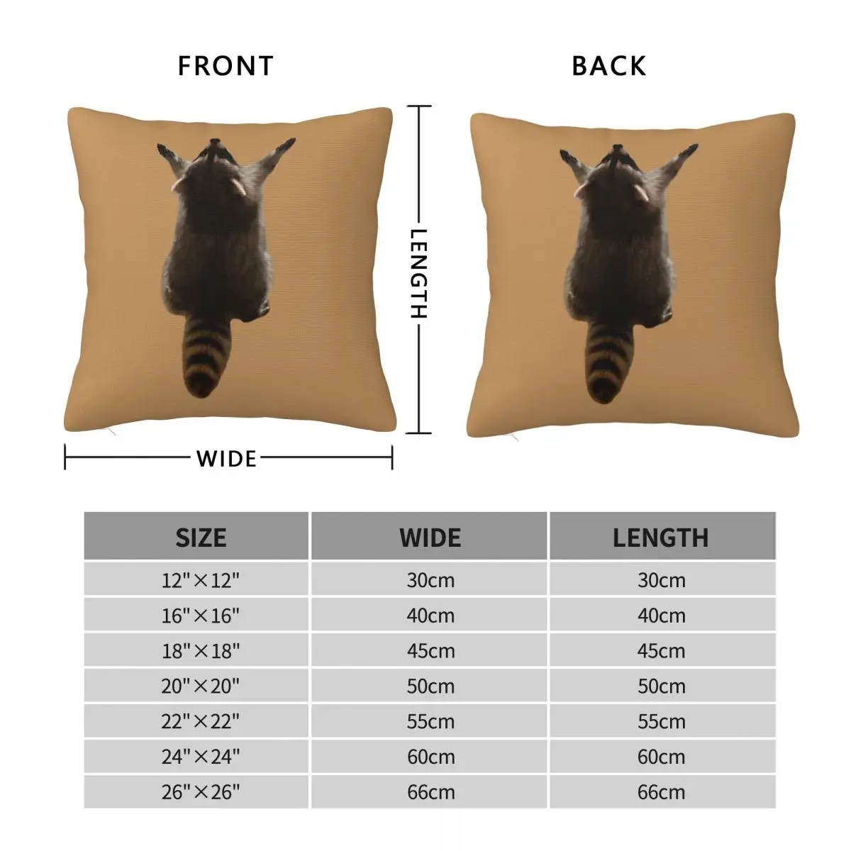 Racoon With God Complex Square Pillowcase Polyester Linen Velvet Creative Zip Decor Home Cushion Cover