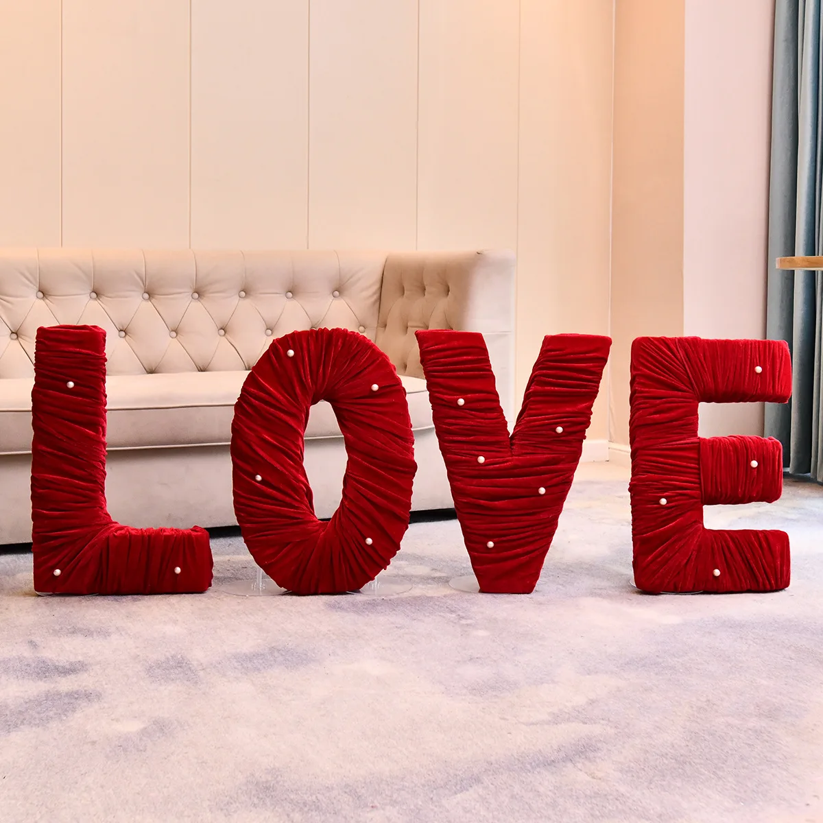 

Бархатные украшения для свадебной комнаты, реквизит для фотосессий, декор для элитных отелей, торговых центров, гостиных, подвесные украшения