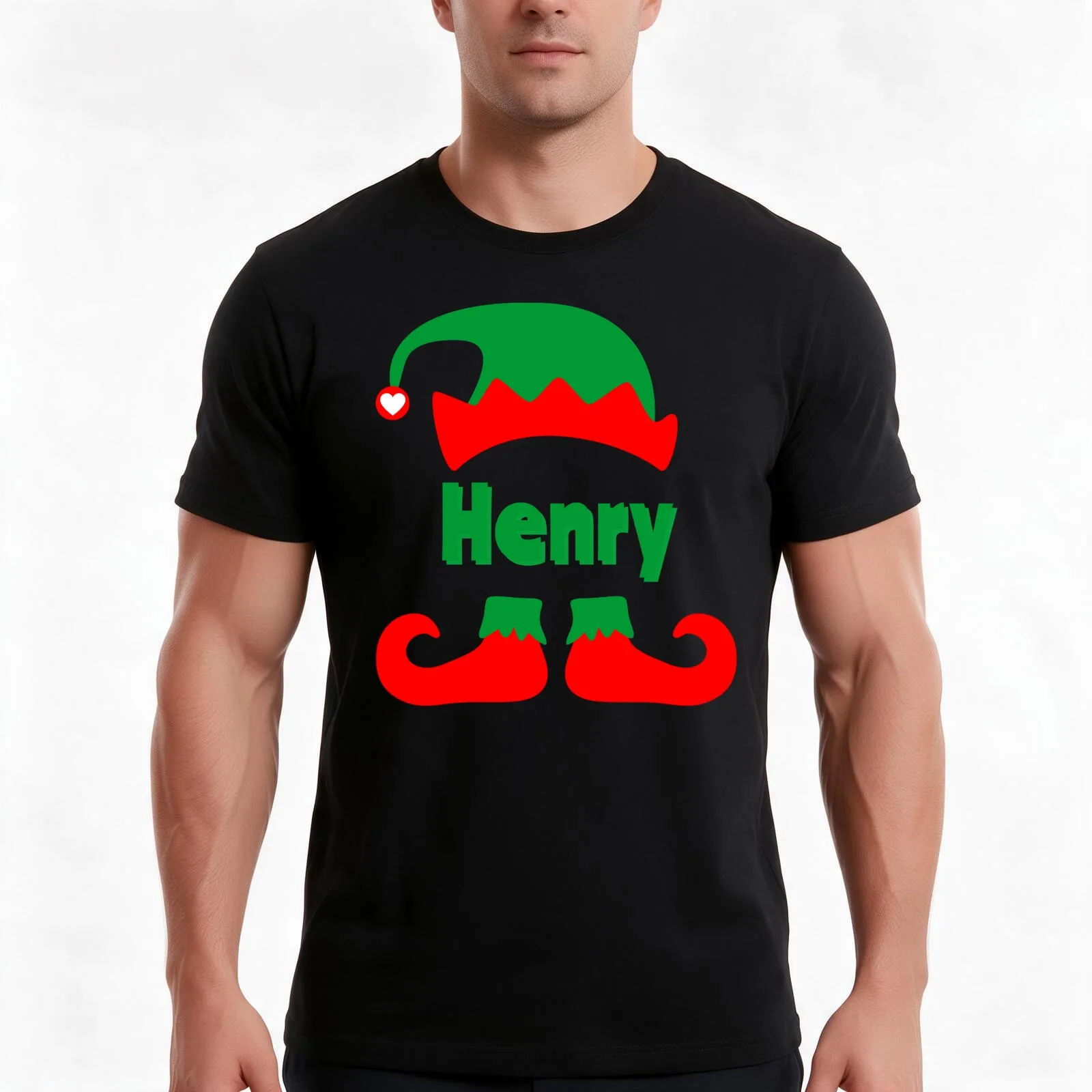 Merry Christmas and a Merry Christmas to you and your loved ones - Knappilino and the Christmas elf Henry T-Shirt, 100% Cotton