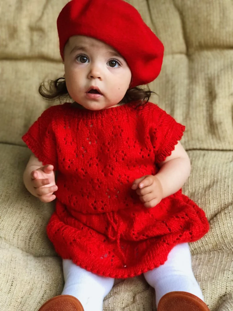 Chapeau en laine pour bébé fille, taille ajustable, couleur bonbon, béret pour enfant de 1 à 8 ans